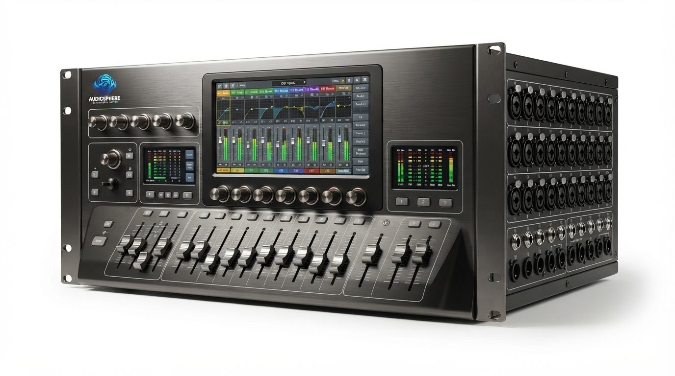 Digital audio mixer product view